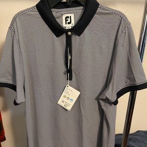 Women’s XL Foot Joy Golf Polo blue and white